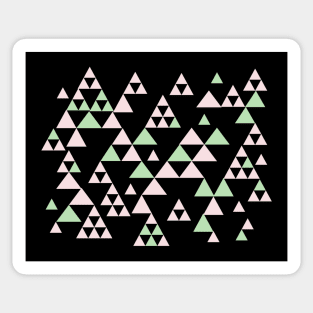 Abstract Triangles Sticker